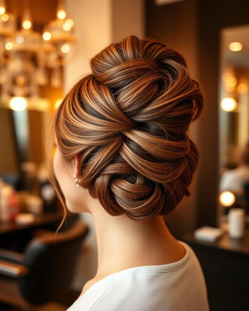 Penteado elegante para evento especial
